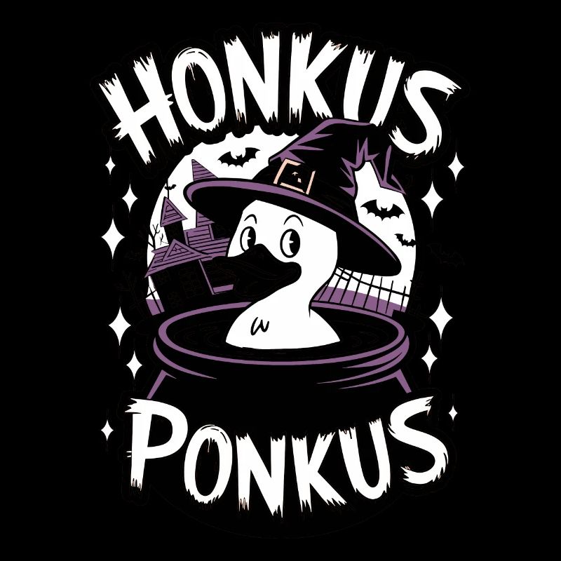 Honkus Ponkus Funny Duck Witch Halloween Magic