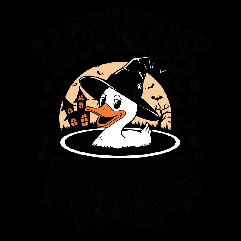 Honkus Ponkus Funny Duck Witch Halloween Magic