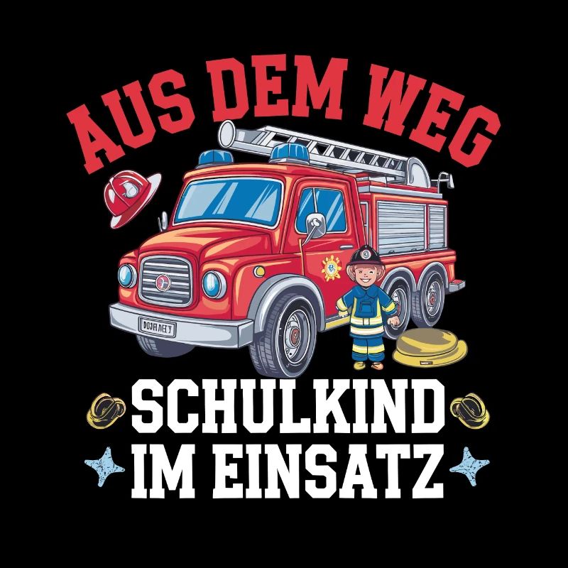 Aus dem Weg Schulkind im Einsatz Einschulung
