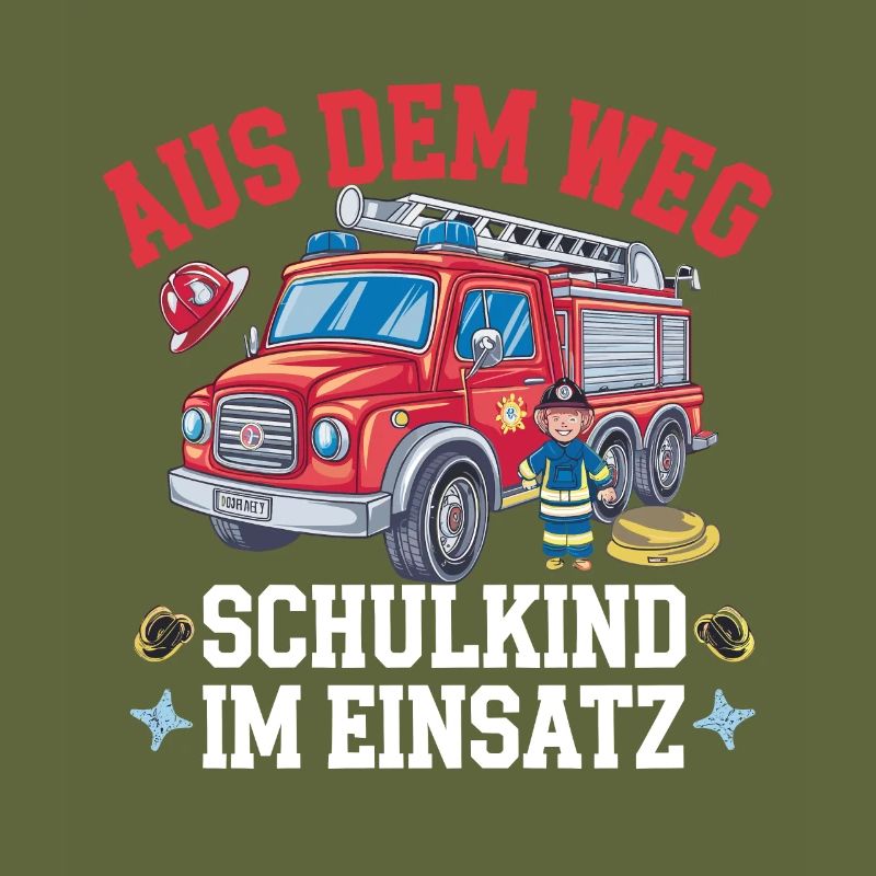 Aus dem Weg Schulkind im Einsatz Einschulung