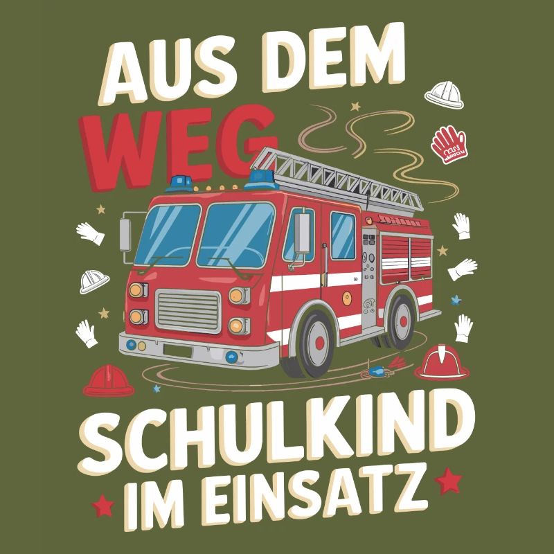 Aus dem Weg Schulkind im Einsatz Einschulung