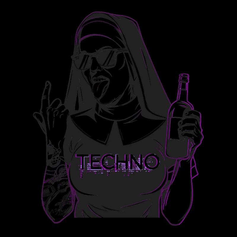 Rebellious Nun Techno Party Hardstyle