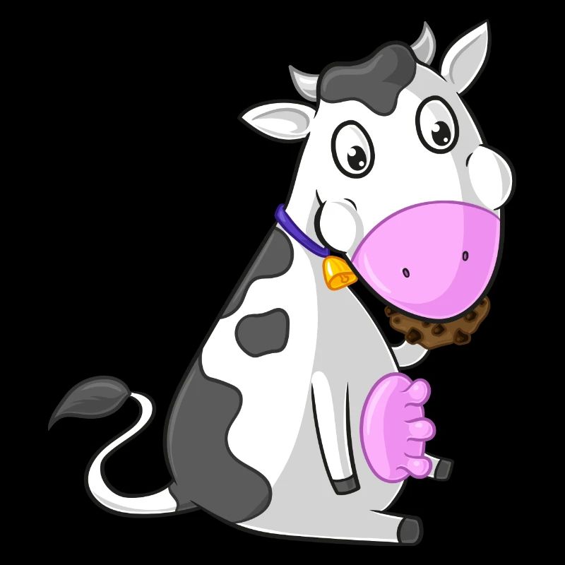 Comic-grignotant vache