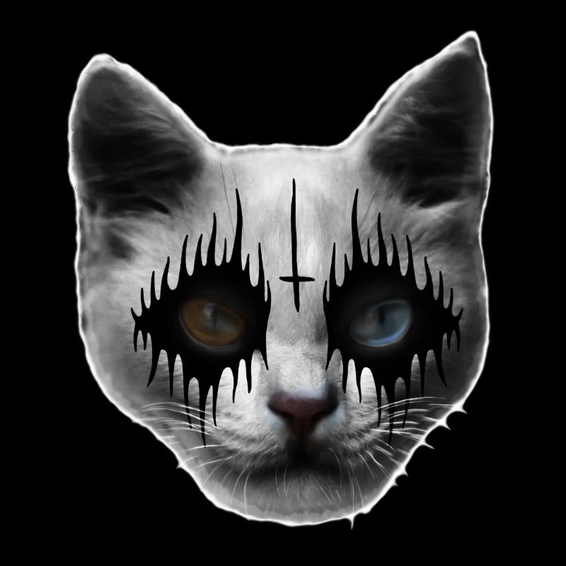 Black Metal Katze