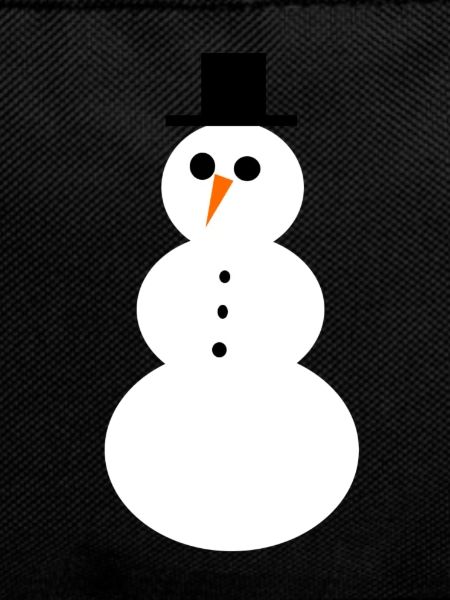 Minimal Snowman Winter Design