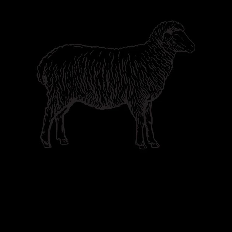 Schaf Schafe Lamm Schäfer Silhouette Geschenk