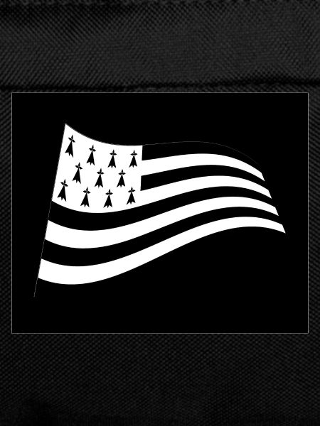 Breton flag in the wind