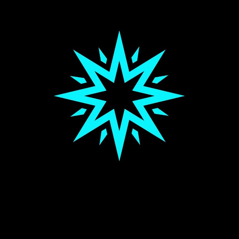 Étoile turquoise | Bleu