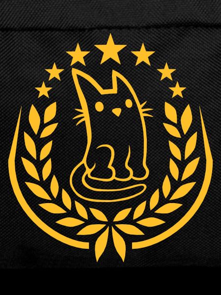 Noble Laurel Wreath Cat Logo