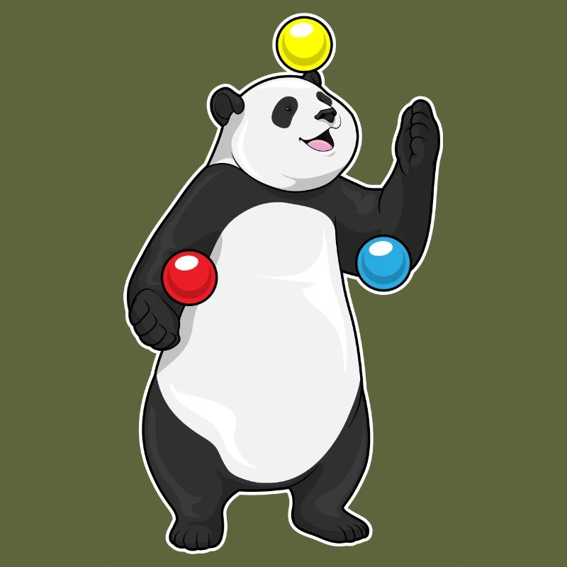 Panda Juggler Juggling