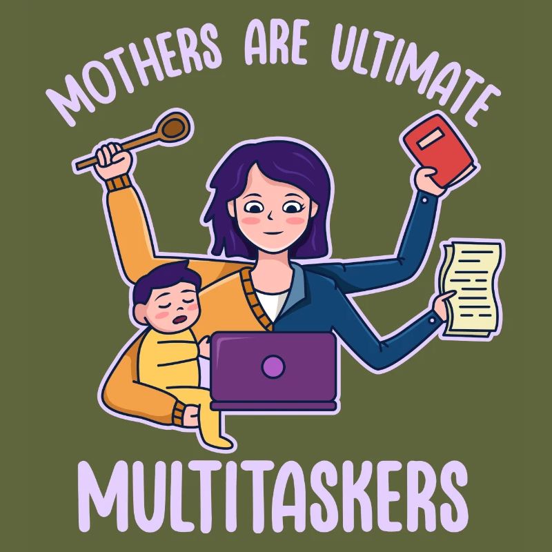 Muttertag Multitasking Arbeit Design