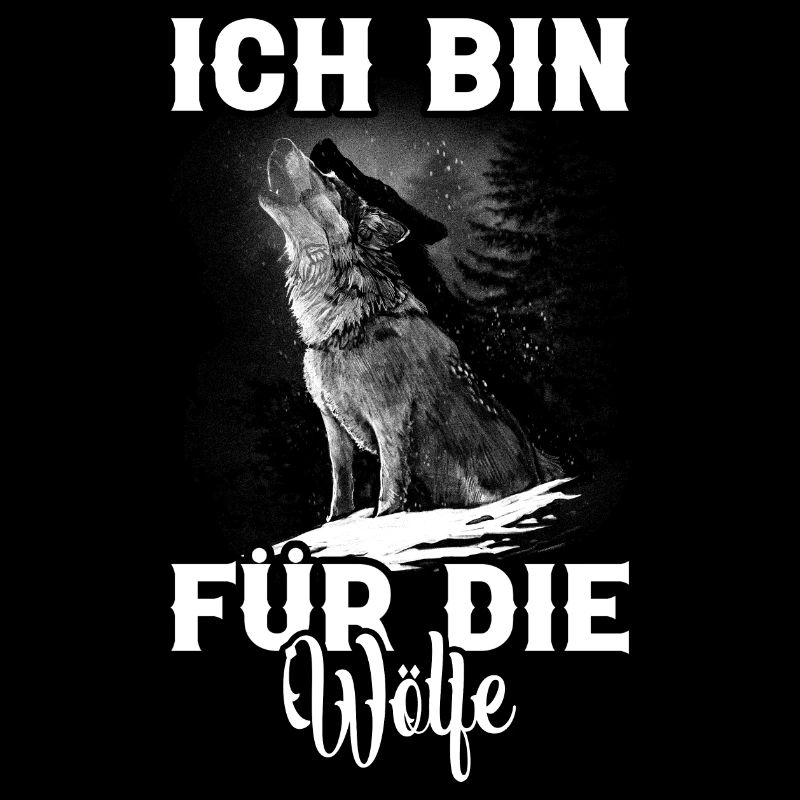 Wolfliebhaber Wolf Motiv Wolf Spruch Wolfrudel