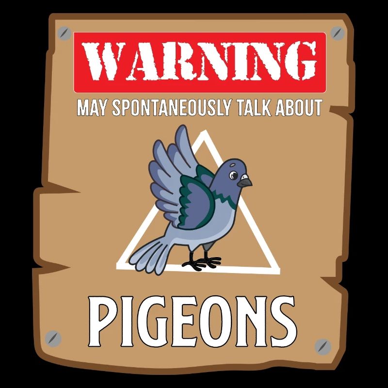 Conception d’avertissement Pigeon Talk pour les amateurs de pigeons