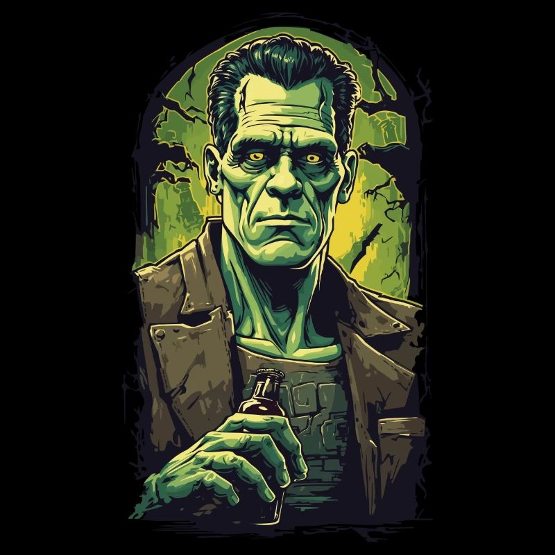 Durstiger Ghul Halloween Bierliebhaber Fun