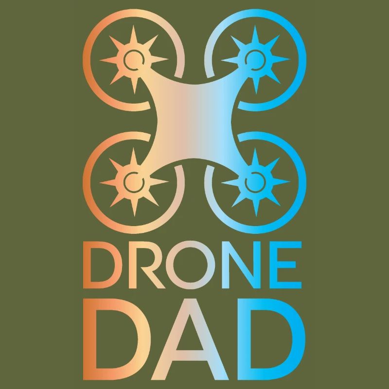 Drone papa couleurs Icône pilote de drone icône logo