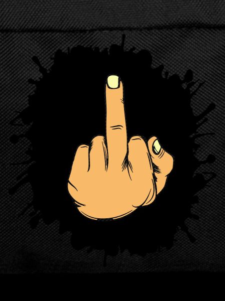 Splatter middle finger