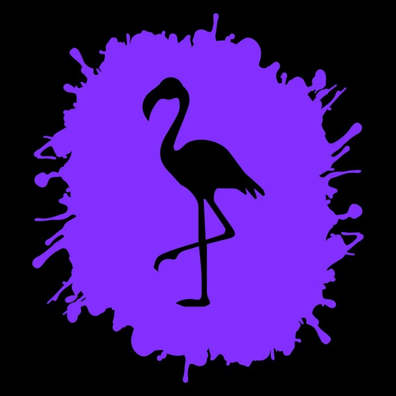 flamingo splatter