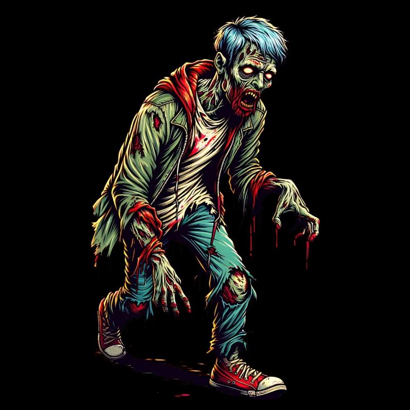 Zombie effrayant Joyeux Halloween Design