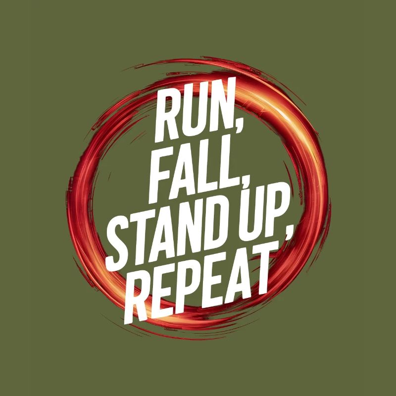 courir tomber debout répéter