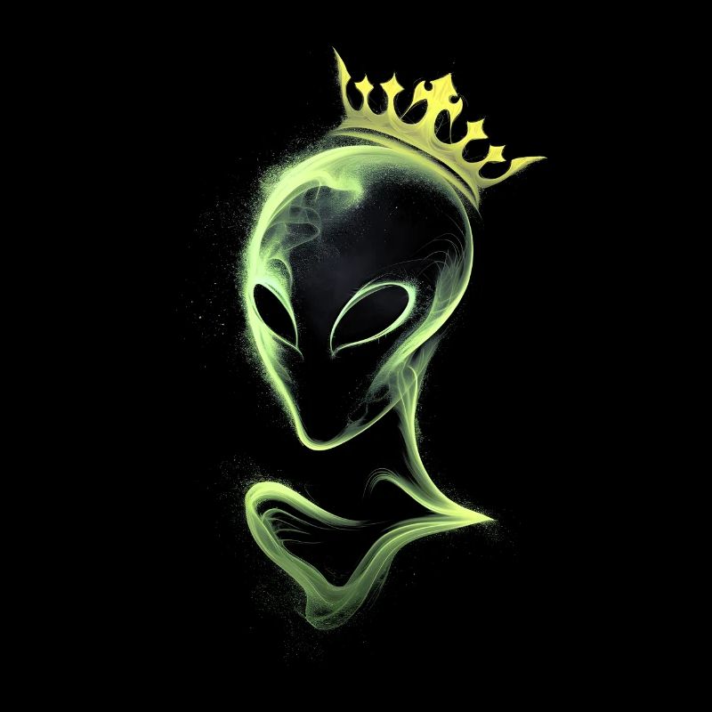 Alien mit gelber Krone