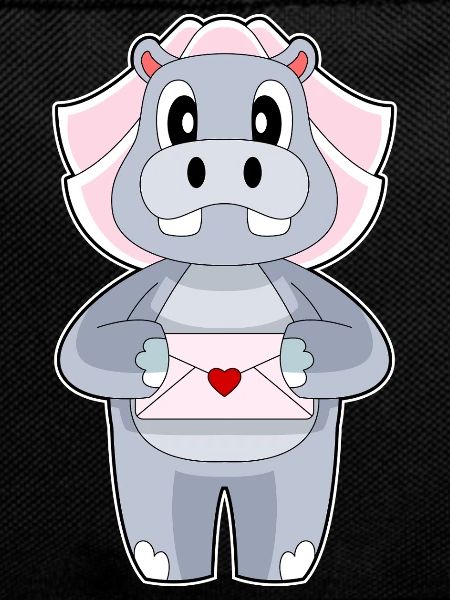 Hippopotamus Bridal Letter Wedding