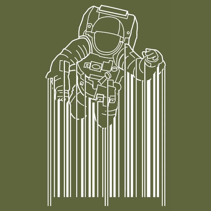 Astronaut Silhouette Minimalistisches Design