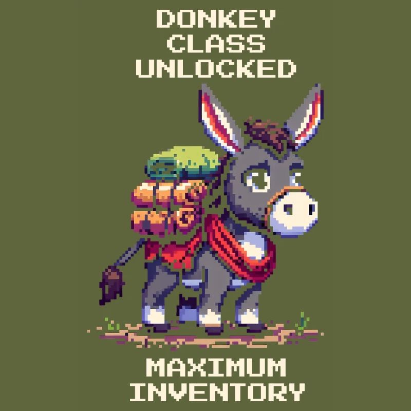 Classe d’âne : Inventaire maximum | RPG Âne Pixel Art
