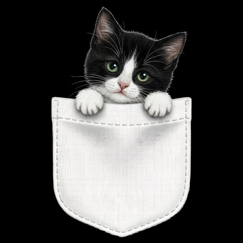 Cat Pocket späht süße Katze in die Tasche