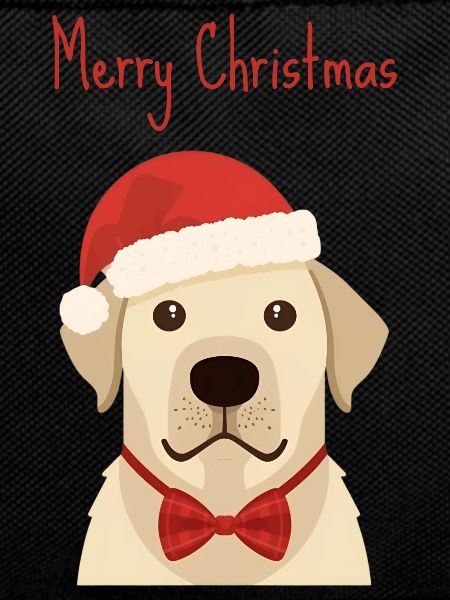 Golden Retriever Merry Christmas Design