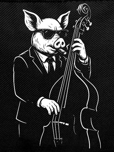 Jazz Pig Bassist in a Suit