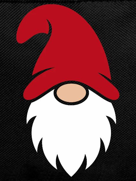 Gnome with Red Hat Silhouette