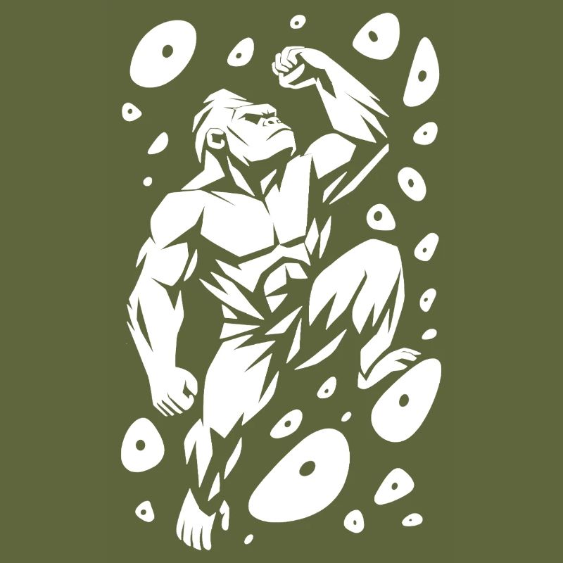 Bouldering Climbing Power Gorilla Silverback Strength