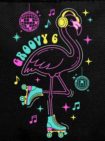 Groovy 6 Birthday Flamingo