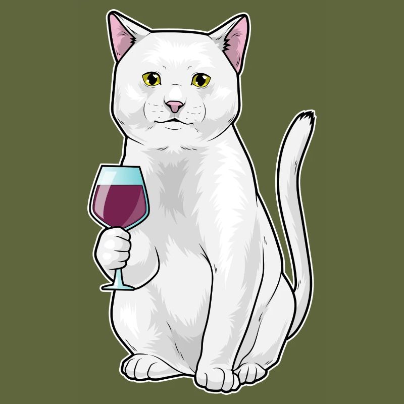 Cat Red Wine