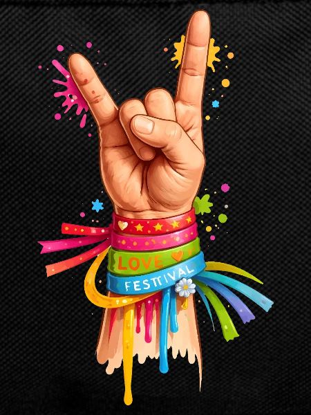Festival Hand – Love & Music Graffiti