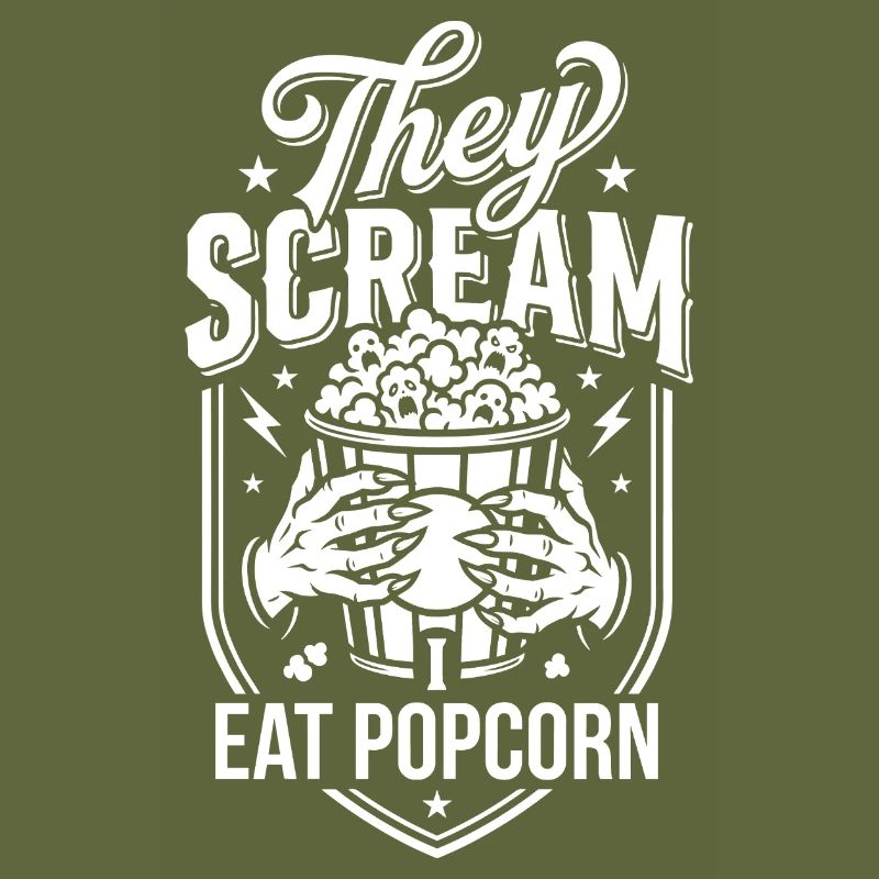 Cris et plaisir de pop-corn