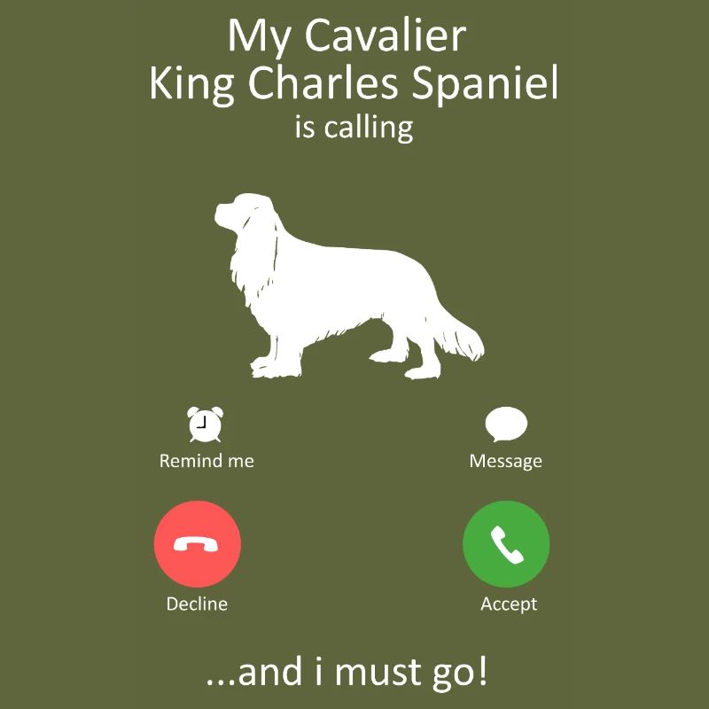 Cavalier King Charles Spaniel ruft Design