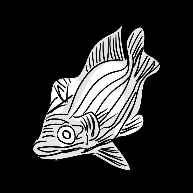 One-Line Asian-Inspired Fish