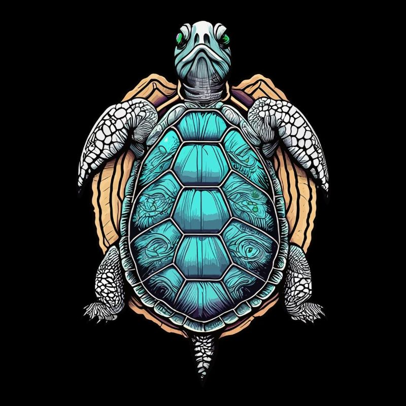 Psychedelische Schildkröte