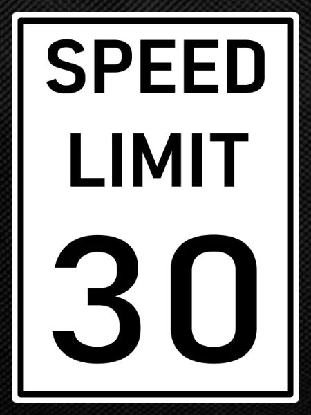 Limitation de vitesse 30