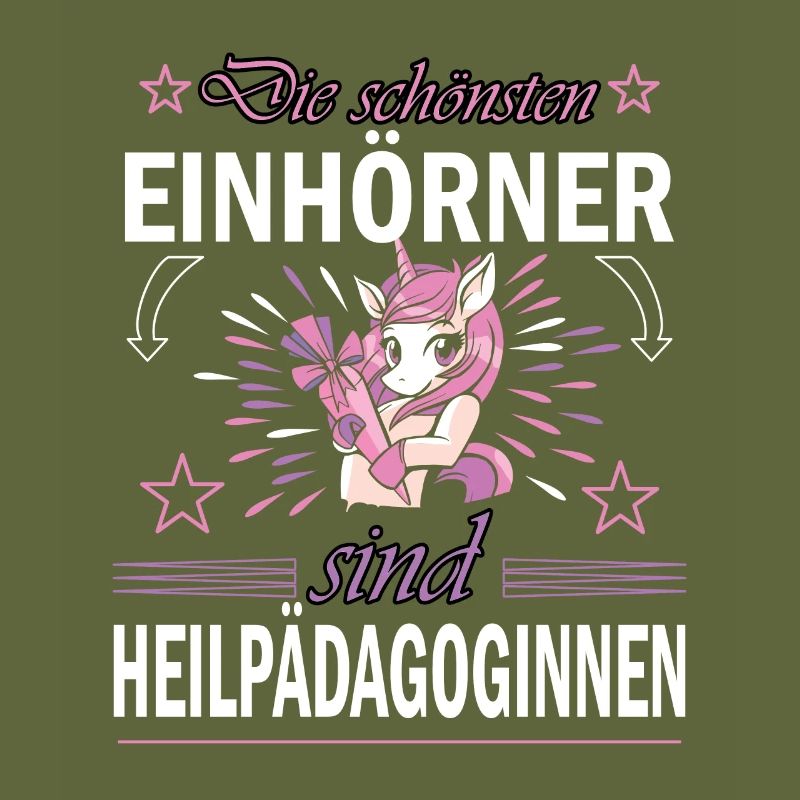 Heilpädagogin Heilpädagogik Einhorn Beruf Spruch