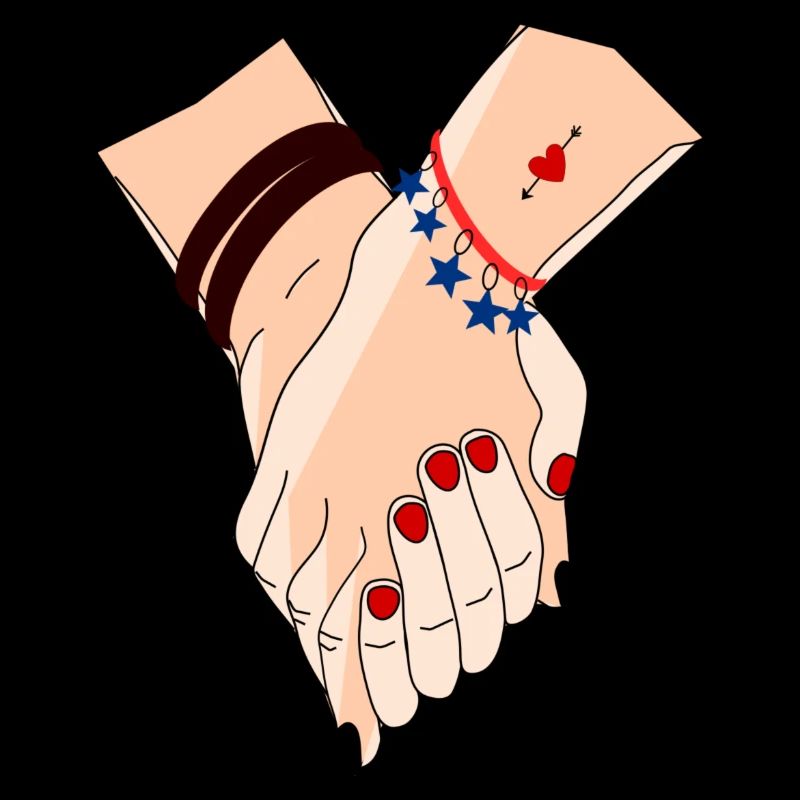 hands intertwined to be together