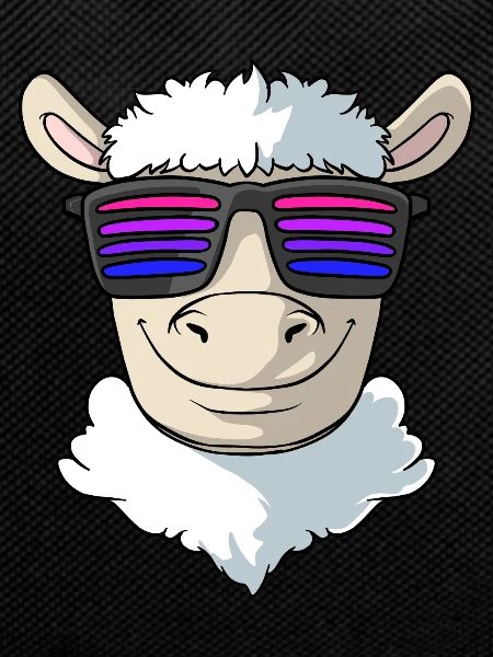 Sheep with coller sunglasses