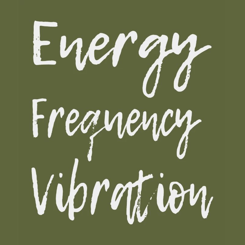 Energy Frequency Vibration Text Art