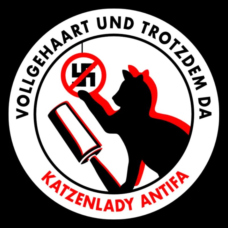 Plein de cheveux et toujours là : CAT LADY ANTIFA