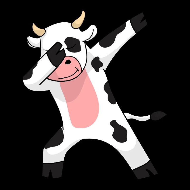 Dabbing cow