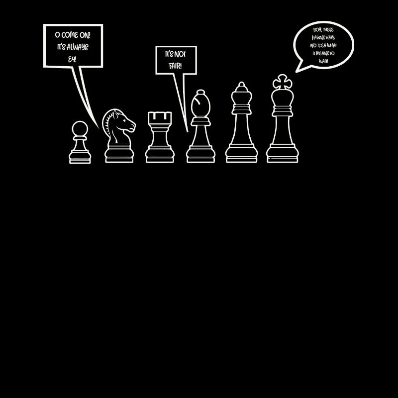 Pièces d'échecs drôles
