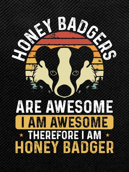 Retro Honey Badgers Are Awesome