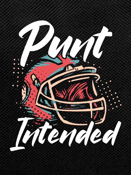 Punt Provided football helmet