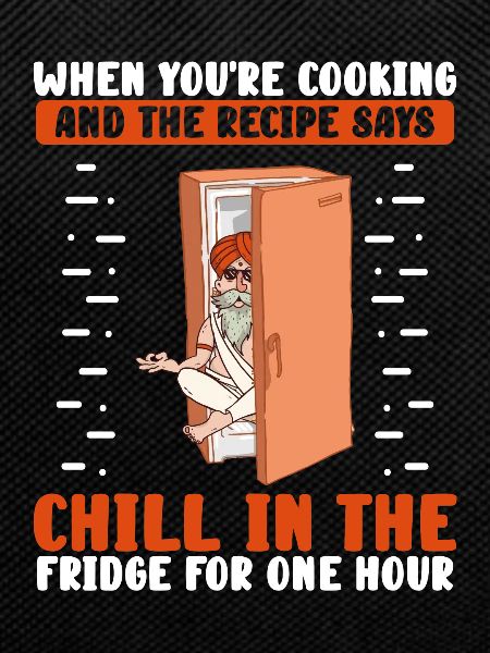 Chill in the fridge